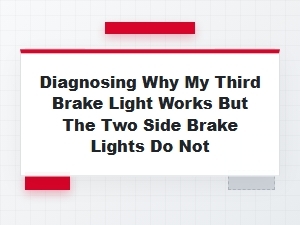 Alternator Impact on Side Brake Light Function
